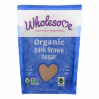 Wholesome Sweeteners Sugar - Organic - Dark Brown - 24 oz - case of 6
