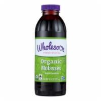 WHOLEsome SWEETeners Molasses - ORGANIC - Blackstrap - Unsulphured - 16 oz - case of 12