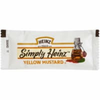 Simply Heinz Yellow Mustard, 5.5 Gram -- 200 per case.