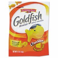 Pepperidge Farm Goldfish Crackers Cheddar Single-Serve Snack 1.5oz Bag 72/Carton 13539