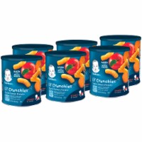 Gerber Lil' Crunchies Crawler Apple Sweet Potato Baked Corn Baby Food Snacks Perspective: Main