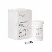 Glucocard Vital Blood Glucose Test Strips 0.3 Liter Small Sample Size
