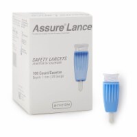 Assure Low Flow Safety Lancet 28 Gauge Needle 1.0 mm Depth 1 Box(s), 100 /Box