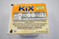 General Mills Kix Cereal Crispy Corn Puffs, Bowl Pak, 0.63 Ounce -- 96 per case.