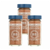 Morton And Bassett 100% Organic Ground Cinnamon - Case of 3 - 2.3 OZ