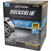 RockSolid Polycuramine Metallic Flr Coating Silver Bullet (2-pack/1 car garage kit)