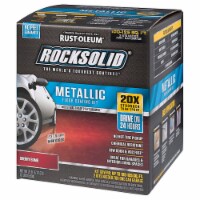 RockSolid Polycuramine Metallic Flr Coating Cherry Bomb 70oz Kit (2-Pack 1 car garage kit)