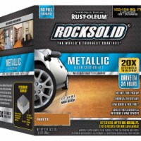 RockSolid Polycuramine Metallic Flr Coating Amaretto 70oz Kit (2-Pack/1 car garage kit)