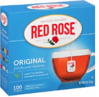 Red Rose Orginal Full Flavored Black Tea  100 bag,(Pack of 6)