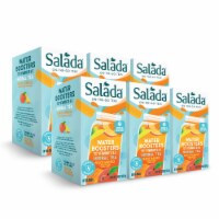 Salada Peach Mango Water Booster ,Cold Infused Herbal Tea, 18 Count (Pack of 6)