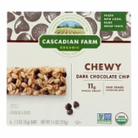 Cascadian Farm Granola Bar - Organic - Chewy - Chocolate Chip - 7.4 oz - case of 12