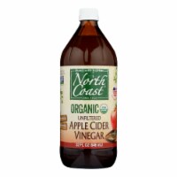 North Coast Organic Unfiltered Apple Cider Vinegar  - Case of 6 - 32 FZ