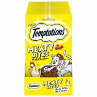 Temptations Chicken Flavor Meaty Bites Soft and Savory Cat Treats Pouch