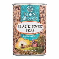 Eden Foods Organic Black Eyed Peas - Case of 12 - 15 oz.