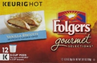 Folgers Gourmet Selections Vanilla Biscotti Flavored Coffee K-Cup Pods Perspective: Main