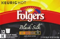 Folgers Black Silk Dark Roast Coffee K-Cup Pods