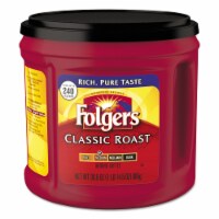 Folgers Coffee Classic Roast Ground 30.5 oz Canister 6/Carton 20421CT Perspective: Main