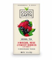 Good Earth Hibiscus, Rose & Sweet Berries Tea(15 Tea Bags Pack of 5)