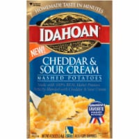 Idahoan® Cheddar & Sour Cream Mashed Potatoes Pouch Perspective: Main