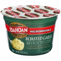 Idahoan Roasted Garlic Mashed Potato Cups Case Sale Perspective: Main