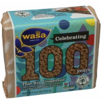 Wasa Thin Rye Poppy Seeds Crispbread, 8.6oz(Pack of 12)