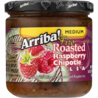 Arriba Medium Fire Roasted Rasberry Chiptole Salsa, 16 Oz (Pack of 6)
