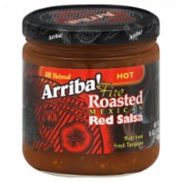 Arriba Hot Red Salsa, 16 OZ (Pack of 6)