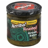 Arriba Medium Green Salsa, 16 OZ (Pack of 6)