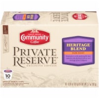 Community Coffee Private Reserve Heritage Blend Single Serve Coffee Cups Case