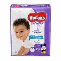 Huggies Little Movers Baby Diapers, Size 3 (16-28 lbs) Perspective: Main
