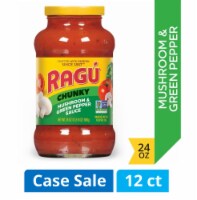 Ragu® Chunky Mushroom & Green Pepper Pasta Sauce Case Sale Perspective: Main