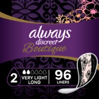Always Discreet Boutique Very Light Absorbency Long Incontinence Liners