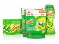 Gain Flings Laundry Detergent Pacs Dryer Sheets & Fireworks Scent Booster Beads Bundle