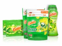 Gain Flings Laundry Detergent Pacs Dryer Sheets & Fireworks Scent Booster Beads Bundle