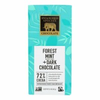 Endangered Species  - Dark Chocolate - 72 % Cocoa - Forest Mint - 3 oz Bars - Case of 12