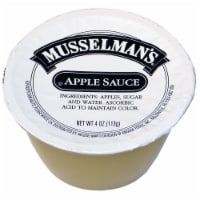 Knouse Foods Musselmans Sweetened Apple Sauce, 4 Ounce -- 72 per case.