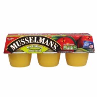 Knouse Foods Musselmans Natural No Sweetner Apple Sauce, 6 per pack -- 12 packs per case.