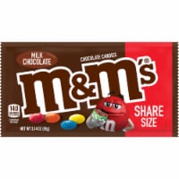 M&M's Chocolate Candies, Milk Chocolate, KING SIZE, 3.14 Oz Bag, (Case of 24)