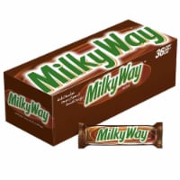 Milky Way Milk Chocolate Singles Size Candy Bars, 1.84 oz (36 Count Box)
