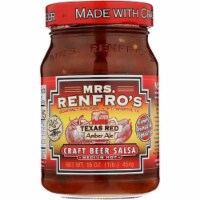 Mrs. Renfro's  Texas Red Amber Ale Craft Beer Salsa Medium Hot 16oz (Pack of 6)