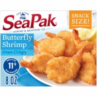 Seapak Oven Crispy Butterfly Shrimp, Breaded Seafood, Case of 8 boxes, 8 oz