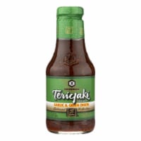 Kikkoman Teriyaki Sauce - Garlic and Green Onion - Case of 6 - 20.5 oz. Perspective: Main