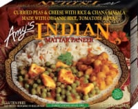Amy's Vegetarian, Indian Mattar Paneer (Gluten Free), 10 oz. (12 Count)