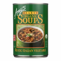 Amy's Organic Soup Vegetarian Hearty Italian Case