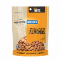 Woodstock Non-GMO Almonds, Roasted and Unsalted - Case of 8 - 7.5 OZ
