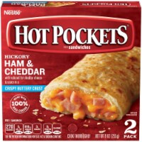 Hot Pockets Hickory Ham & Cheddar Crispy Buttery Crust Sandwiches Case (8 Pack)