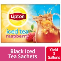 Lipton Iced Tea Bags Raspberry Unsweetened, 1 gallon -- 48 per case