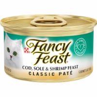 Purina Fancy Feast® Classic Pate Cod Sole & Shrimp Wet Cat Food Case Perspective: Main