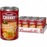Campbell's Chunky Classic Chicken Noodle Soup Case Lot Sale Perspective: Main