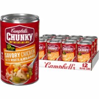 Campbell's Chunky Savory Chicken With White & Wild Rice Soup Case Sale Perspective: Main